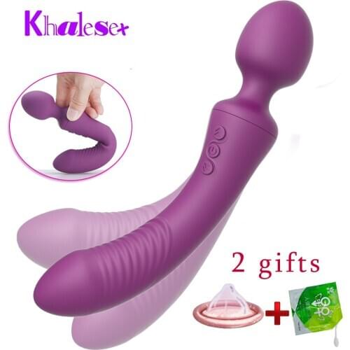 Female Adult Toy Purple Magic Wand AV Motor Vibrators for Women Dual Wand Massager Sex Toy Dildo Vibrator Clitoris Stimulate