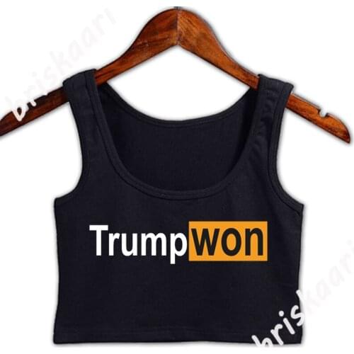 You Know Who Won Crop Top Anti-Wrinkle Tops Custom Leisure Sleeveless Summer For Girls S-3xl Vest