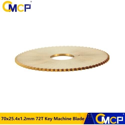 1PC 70x25.4x1.2mm 72T Key Machine Blade For Wenxing Key Cutting Machine Titanium Coated Key Cutter Blade HSS Circular Saw Blade