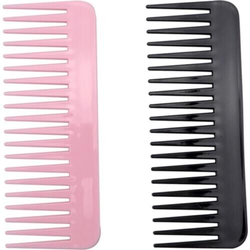 New 1 Pc 19 Teeth Tooth Comb Large Wide Plastic Pro Salon Barber Hairdressing Combs Reduce Hair Loss Hair Care Tool