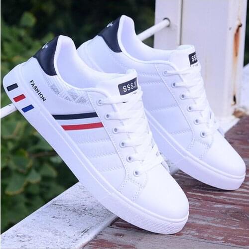 2019 designer Sneakers for Men Vulcanized Shoes Simple Round Toe chunky Shoes Mens White Daily Footwear Male Fashion Walkerpeak