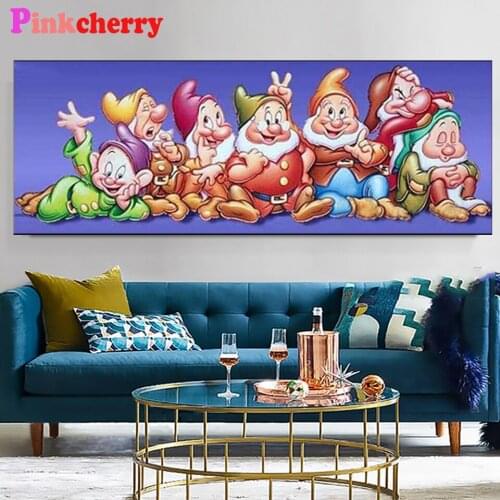 Diamond Painting Cartoon 7 dwarfs Full square Rhinestone Of Pictures Diamond mosaic Fairy tale picture, 2021 Gift childrens day
