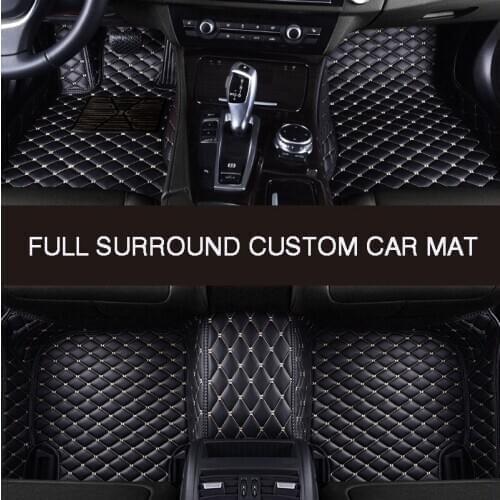 HLFNTF Full surround custom car floor mat For peugeot 308 206 508 5008 301 2008 307 207 3008 2012 waterproof car accessories