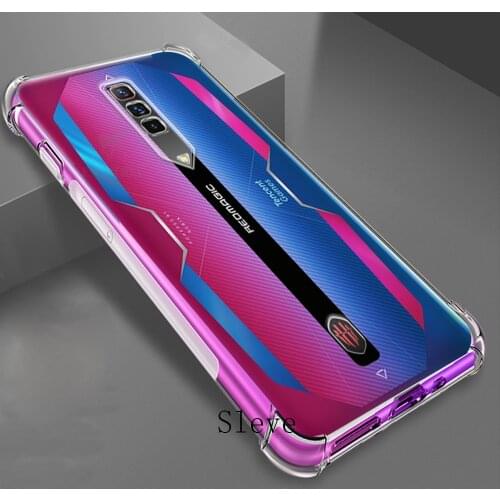 Case for Red Magic 6 Reinforced Corner Airbag Soft TPU Clear Shockproof Cover For ZTE Nubia Red Magic6 Pro