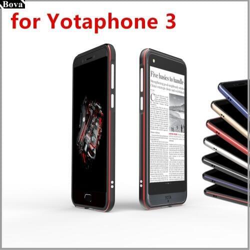 For Yota Phone 3 case Luxury Deluxe Ultra Thin Protective aluminum Bumper Phone Cases For Yotaphone 3