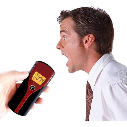 Digital Alcohol Breath Alert Breath Tester LCD Display with audible alert Quick response The Breathalyzer Parking Breathalyser