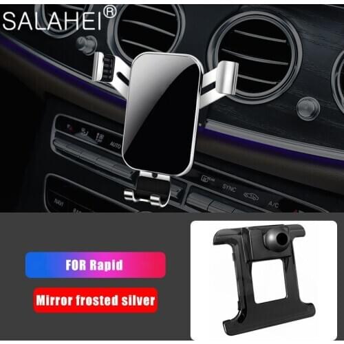 For Rapid Alloy Plastic Car Phone Holder Air Vent Mount Cradle GPS Mobile Support Telefon Stand For iPhone 11 12 Xiaomi Redmi