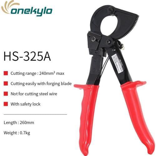 Ratchet Cable Cutter for cutting copper-aluminum cables,single standed and multi stranded wire,electrical wire cable cutters