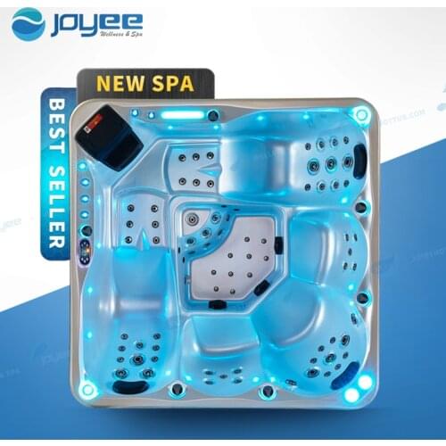 JOYEE 5 persons Whirlpool spas outside Imported Balboa system garden acrylic big size outdoor hot tub exterior