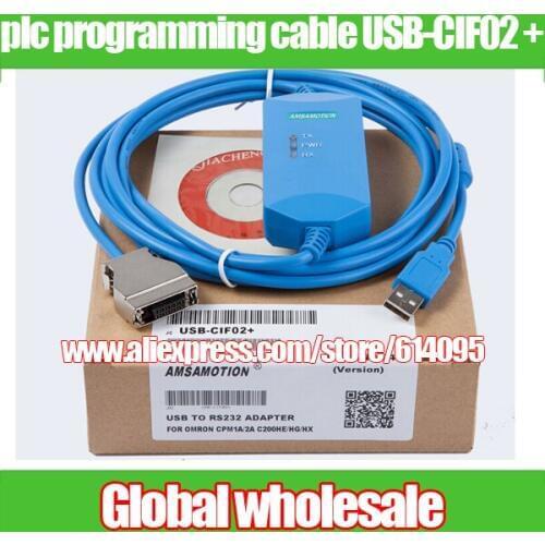 Plc programming cable USB-CIF02 + for Omron / PLC download data CPM1A / CPM2A / CQM1 / C200HS / C200HE Electronic Data Systems