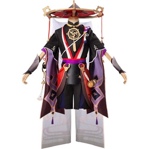 Anime Game Genshin Impact Fatui Cosplay Costume Outfits Halloween Carnival Suit