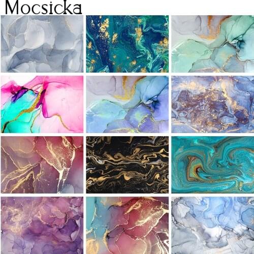 Marble Pattern Abstract Texture Backdrop Photography Gradient Color Newborn Baby Adult Portrait Background for Photo Studio