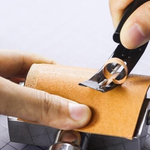 1Pcs Leather Carving Tool NEW DIY 45#Steel Leather Skiving Knife Safety Cutting Knife Cut off Thin Knives +3 Blades Length17cm