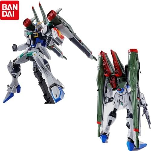 Original Bandai Gundam Anime Figure PB Limit MG 1/100 ZGMF-X56S/Y Blast Impulse Gundam Assembling Model Anime Action Figures Toy