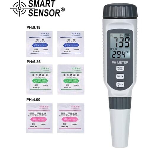 PH818 PH Tester Professional pH Water Quality Tester Portable Pen Type pH Meter Acidometer for Aquarium Acidimeter Measure