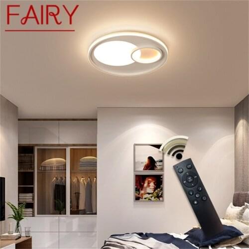 FAIRY Ceiling Light Fixtures with Remote Control Dimmable 220V 110V Modern Decorative For Home Living Room Dining Room Bedroom