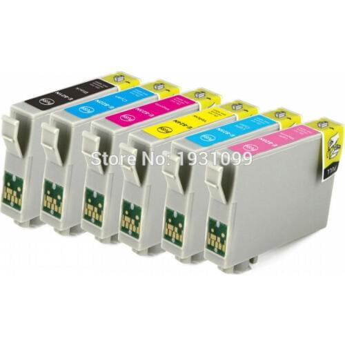 YOTAT T0821N-T0826N compatible ink cartridge for Epson Stylus Photo T50/R290/R390/RX590/RX610/RX690/TX650/TX700W/TX800FW