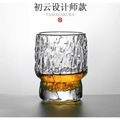 Whiskey Glass Japanese Hammered Wine Crystal Glasses Beer Cup Liu Siyu Design Artwork Present Box Whisky Tumbler Brandy Snifter