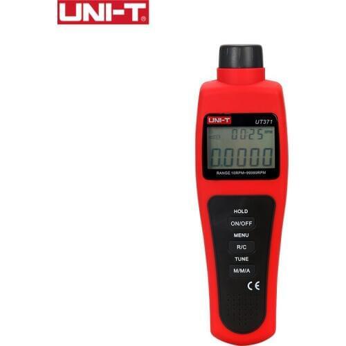 UNI-T Digital Laser Tachometer Non-contact Data Hold Odometer/MAX/MIN/AVG Mode RPM Range 10~99999RPM USB Interface UT371 UT372