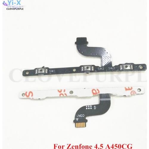10PCS/Lot Power Switch On Off & Volume Button Flex Cable For ASUS Zenfone 4.5 A450CG