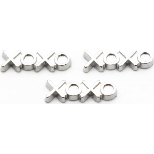 20Pcs/Lot XOXO Alloy Floating Charms Hand-made DIY for Glass Lockets