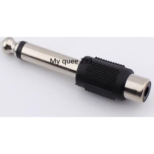 6.5 plug transfer of AV seat audio adapter 6.5 to RCA FM transmitter 6.35mm