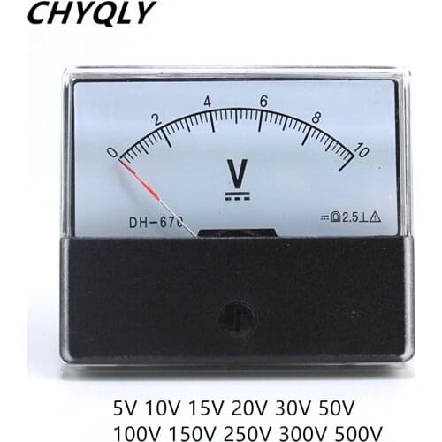 Analog Volt Voltage Voltmeter Panel Meter DC 0-300V