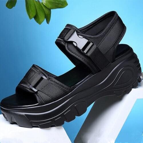 High Heeled Sandals Female Summer 2020 Women Thick Bottom Shoes Wedge with Open Toe Platform Summer Womens Sandals size 35-40