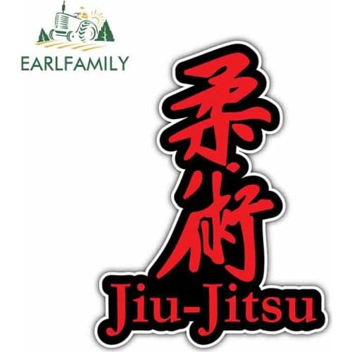 EARLFAMILY 13cm X 10cm For Jiu-Jitsu DIY Motorcycle Stickers Vinyl Car Sticker Fashion DIY Waterproof SUV Decoration