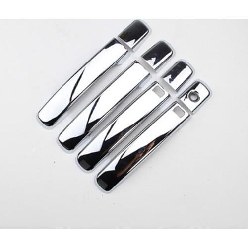 Chrome Door Handle Cover Door Handle Bowl Trim for Nissan Qashqai J10 Maxima Frontier Sentra Quest Altima 2005-2008 Car styling