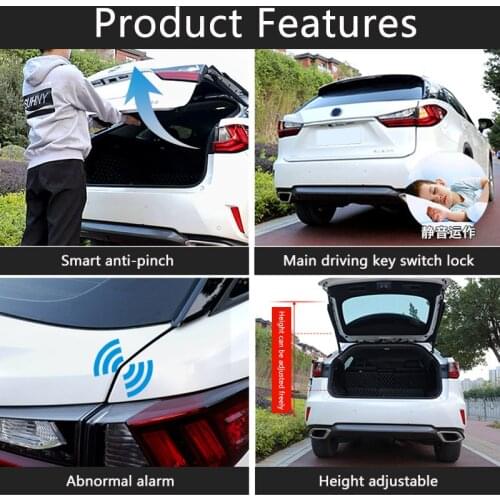 QHCP For Lexus RX 2016-2020, UX 2019-2020 Car Intelligent Electric Tailgate Modified Trunk Support Rod Rear Tail Lifting Switch