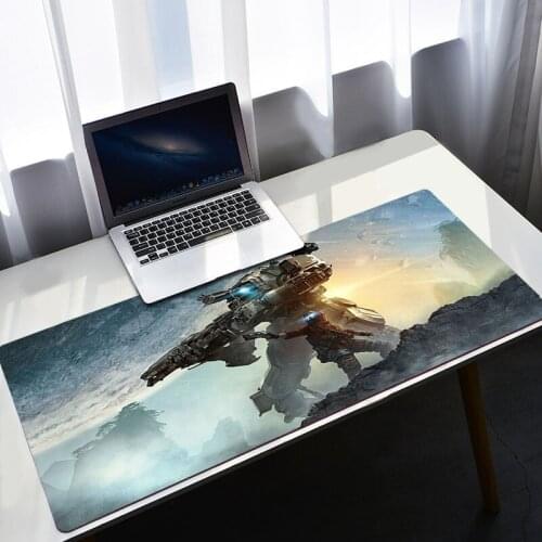 Mouse Gamer Desk Mousepad Titanfall 2 Stitch Gaming Mouse Pad Big Gamer Pc Office Extended Computer Table Rubber Mat Mausepad Xl