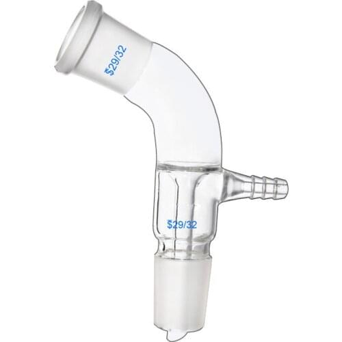 Lab 29# Connector Tube Vacuum Distillation Take Off Adapter Borosilicate Glass Laboratory Chemical Equipment