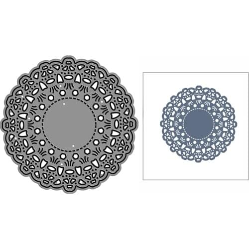 New Small Crochet Tablecloth Craft Embossing Mold 2021 Metal Cutting Dies for DIY Album Card Making Scrapbooking Decor No Stamps
