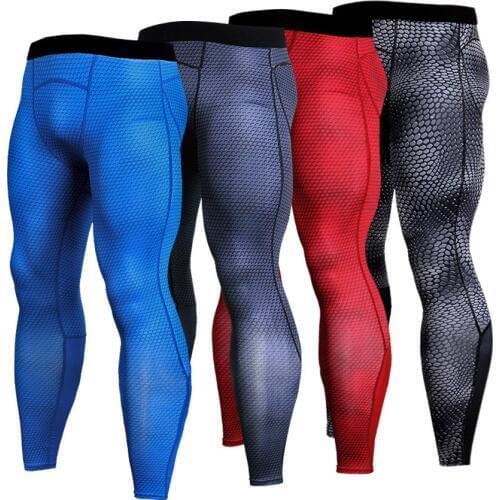 New compression gym sweatpants bodybuilding pants snake pattern mens sports tights fitness running leggings 3D