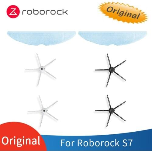 Original parts for Roborock S7 robot vacuum cleaner, vibration mop and side brush accessories