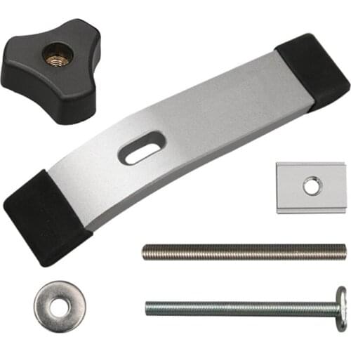 DIY T-Track Slider M8 T Screw Quick Acting Hold Down Clamp Woodworking Table Fixed Jig Tools T-Slots Clamping Blocks Plate Kits