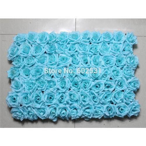 SPR Free Shipping rose flower wall Tiffany Blue hot sale valentines day wedding backdrop wall arrangement flowers decoration