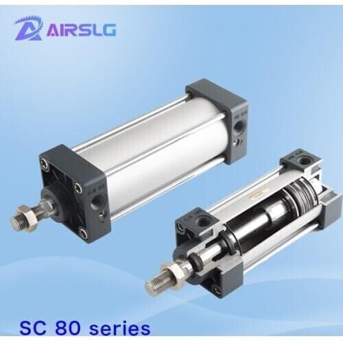 SC SC80 Standard cylinder Air Cylinders magnet -25*50×75-100-125-150-175-200-250- 300 Stroke S Double Acting Pneumatic Cylinder
