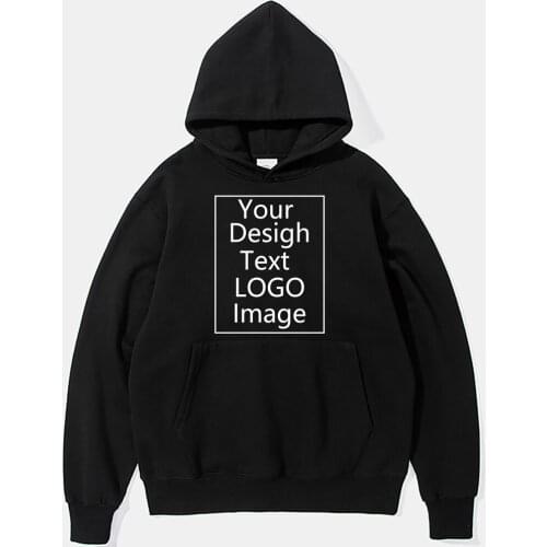 Custom Hoodies Women Logo Text Photo Hoodie Women Loose Cotton Personalized Customize Sweatshirts Hooded Customization Polluvers