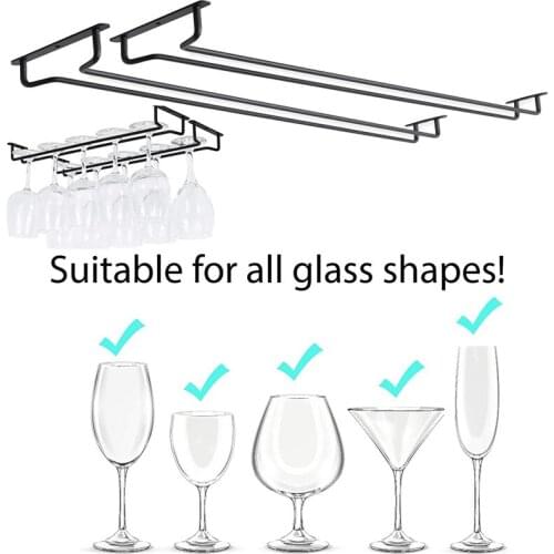 Wine Glass Holder Under Cabinet Wine Glass Holder Hanger Convenience Hanging Stemware Holder For Kitchen A1