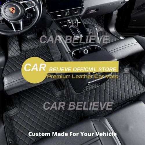 Green Leather Car floor mat For audi a4 b8 b6 b7 avant a3 8p a5 sportback q2 q3 a7 q7 4l 100 c4 a6 4f c7 c5 accessories