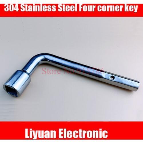 1pcs 304 stainless steel high-speed rail car Four corner key / train doors Hex key