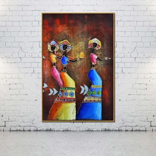 Artcozy Oil Canvas Painting Chart of modern women For Home Decoration Wall Art