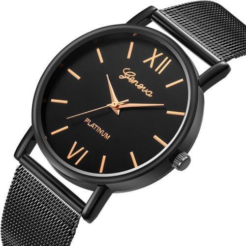 2020 New Couple Watch Men Women Watches Luxury brand Ultra Thin Mesh Stainless Steel Strap Quartz Clock New Unisex Lovers Watch