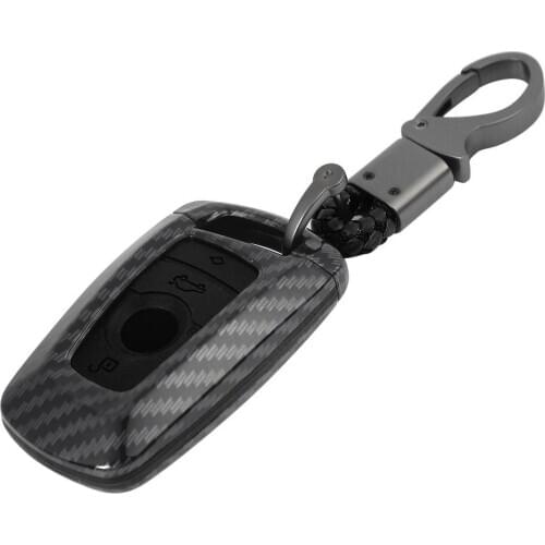 Car Key Cover Carbon Fiber Shell Case Keychain for BMW 1 2 3 4 5 Series X1 X3 X4 Eamless Installation CNC Die Seamless