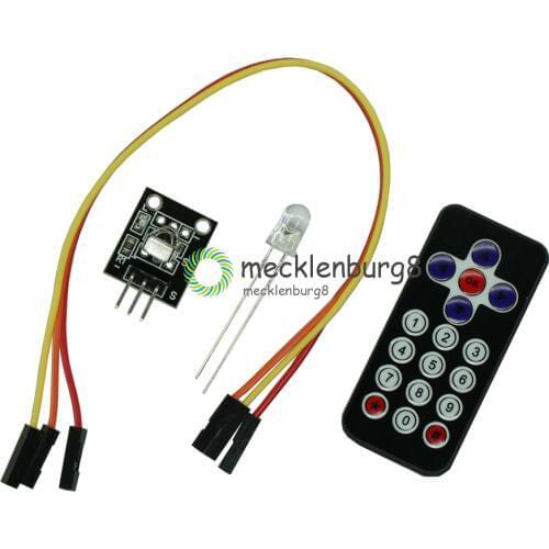 1 Set Infrared Remote Control IR Receiver Module Kits DIY Kit HX1838 For Arduino Raspberry Pi