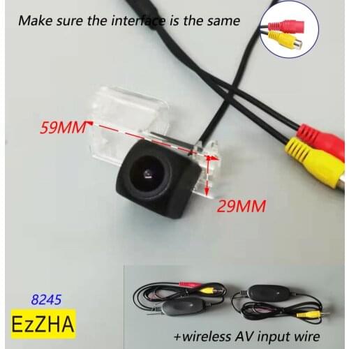 Fisheye light CCD HD Dynamic Trajectory Wireless Car Rear View Backup Parking Camera For Ford Kuga Escape Edge 2017 2018 2019