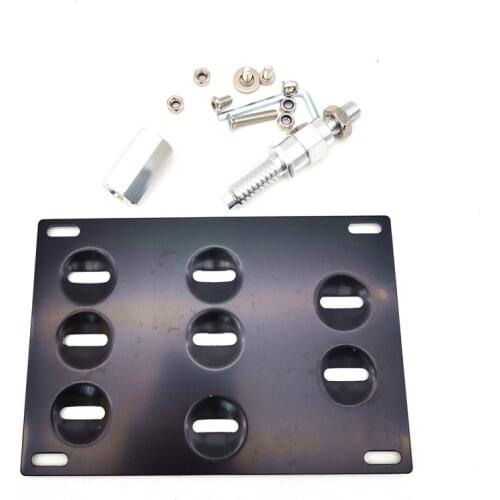 License Plate Bracket Bar And Mounting Plate Special Powder Coated Black Matte Finish Aluminum With Spacer For BMW MINI Coopers