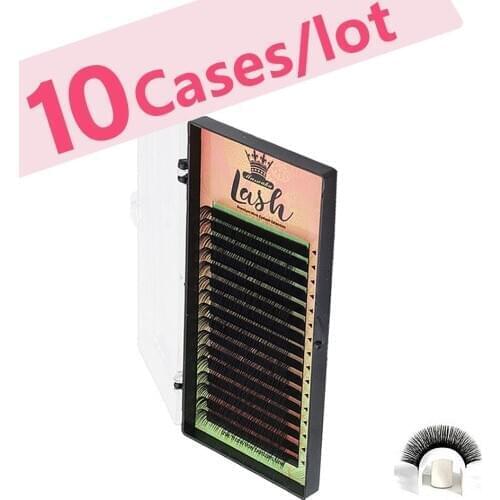 MASSCAKU 16Rows Faux mink individual eyelash lashes maquiagem cilios for professionals soft mink eyelash extension